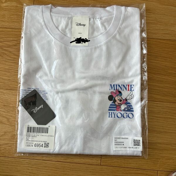 限定新品 Disney(Tシャツ/カットソー)MY HOME TOWN COLLECTION 兵庫 白