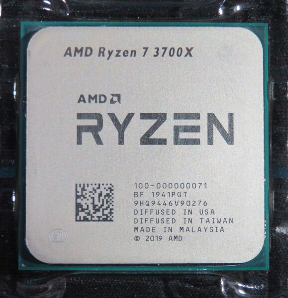 AMD RYZEN 7 3700X (内蔵グラフィックスなし) BOX SET
