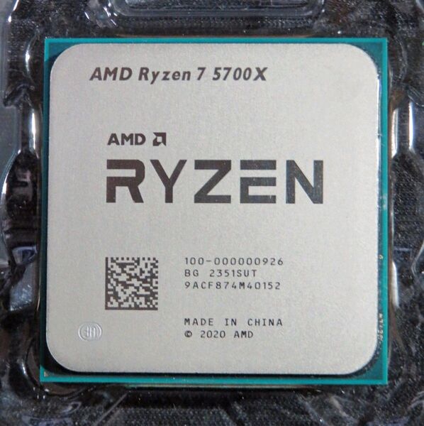AMD RYZEN 7 5700X (内蔵グラフィックスなし) BOX + 「CPU Cooler」