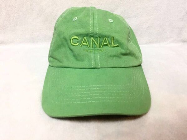 CANAL NY 刺繍 キャップ ライトグリーン NEW YORK 緑 ニューヨーク