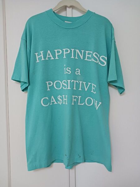 VINTAGE 90' Tシャツ TIFFANY ブルー