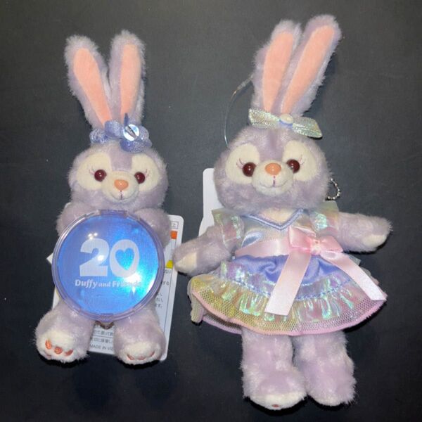 お顔厳選【2種セット】ディズニーシー ダッフィー&フレンズ カラフルハピネス 20周年 ステラルー ぬいぐるみ ぬいば チャーム