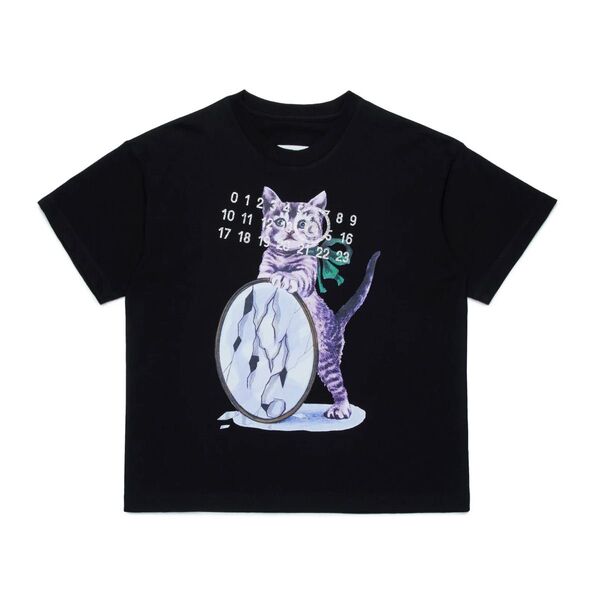 MM6 Maison Margiela KidsMM6 メゾン マルジェラ キッズ ナンバーモチーフ クルーネック T シャツ