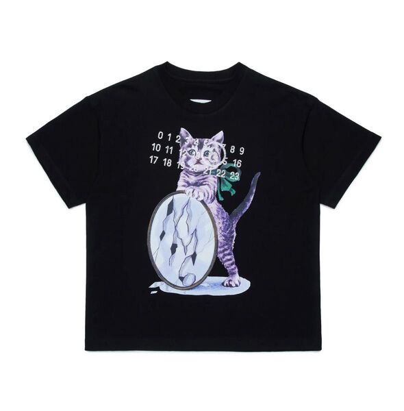 MM6 Maison Margiela KidsMM6 メゾン マルジェラ キッズ ナンバーモチーフ クルーネック T シャツ