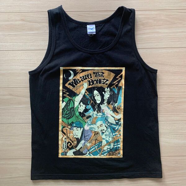 The BONEZ タンクトップ ブラック 浮世絵 XL