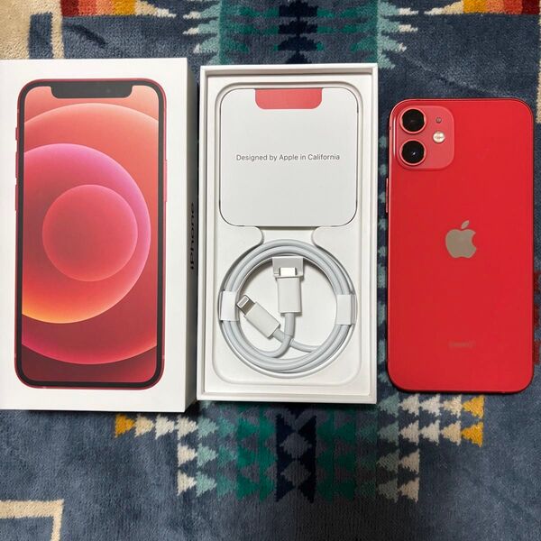 【付属品完備】apple iphone 12mini 256GB PRODUCT RED レッド
