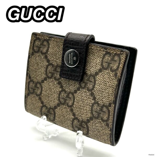 グッチ GUCCI コインケース 小銭入れ コンパクトウォレット gg柄 ミニウォレット イタリア製 Italy