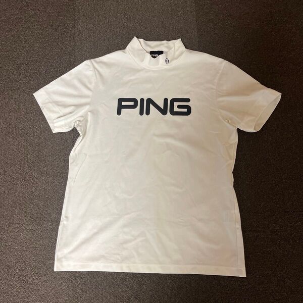PING モックネック 半袖 L 白
