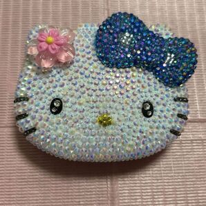 白猫(ピンクお花)キラキラ 小物入れ お薬ケース ピルケース フェイス