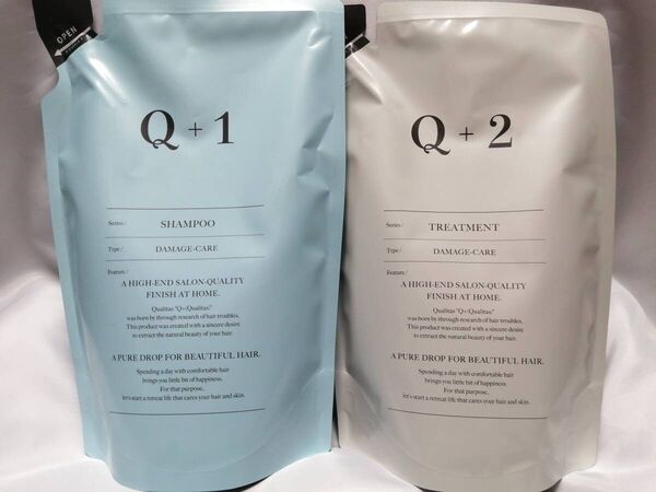 Q+ クオリタス シャンプー トリートメント 詰め替え用セット400ml 400g