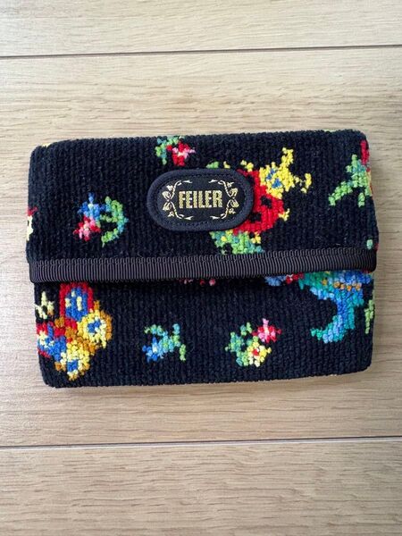 フェイラー feiler ティッシュカバーケース 黒 ブラック ハイジ