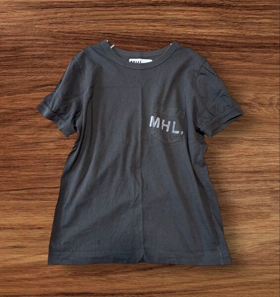 中古品 MHL マーガレットハウレル Tシャツ カットソー 半袖 半袖Tシャツ 綿100