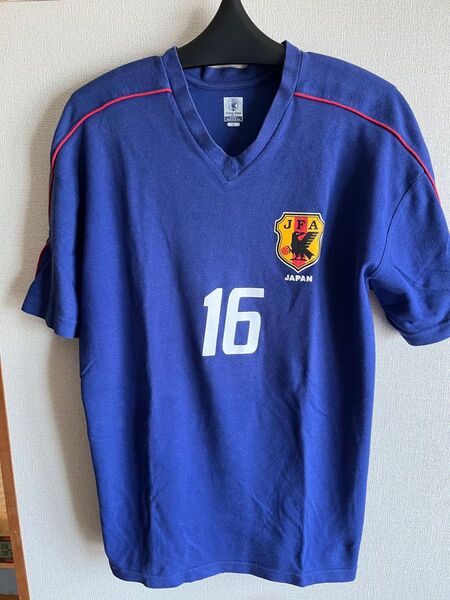 日本代表 16番 背番号Tシャツ サッカー ユニフォーム ブルー Lサイズ
