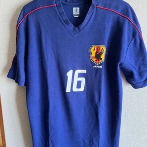日本代表 16番 背番号Tシャツ サッカー ユニフォーム ブルー Lサイズ