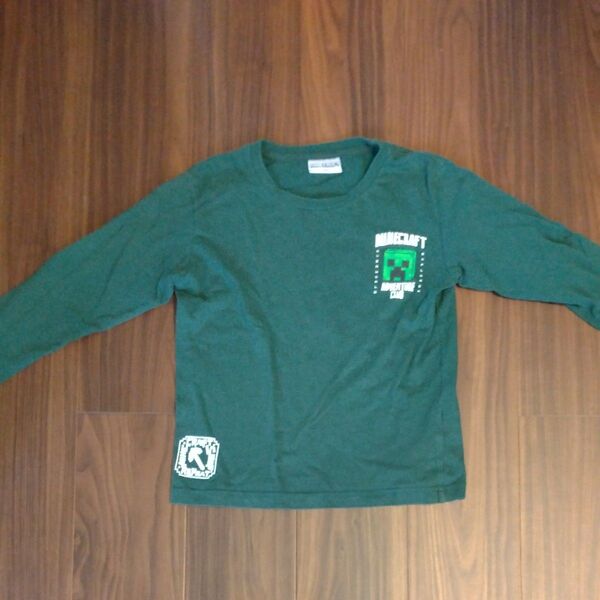 Minecraft 長袖Tシャツ グリーン140