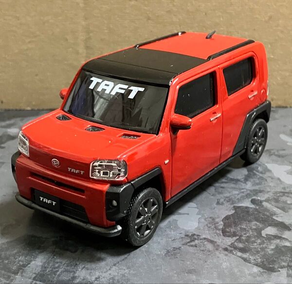 ダイハツ タフト プルバックカー ミニカー コンバーノレッド