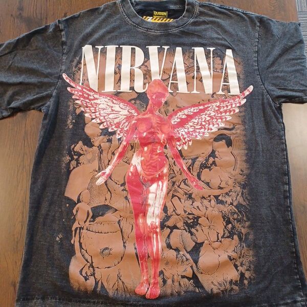 NIRVANA風 Tシャツ IN UTERO 両面プリント XL相当