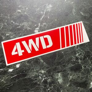 4WDサイドデカール風カッティングステッカー軽トラ荷台 箱バン 四駆車 カラー変更可能 四駆 クロカン ジムニー ランクル