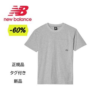 tシャツ NB Essentials ポケット ショートスリーブTシャツ メンズ グレー Mサイズ(usサイズS)