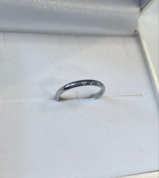 ステンレスリング 結婚指輪 シルバー8号 2mm甲丸マリッジリング