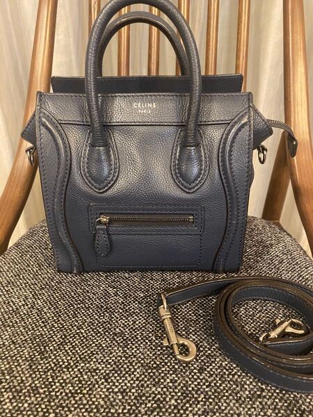 セリーヌ CELINE ラゲージ ナノショッパー 2WAYバッグ ハンドバッグ