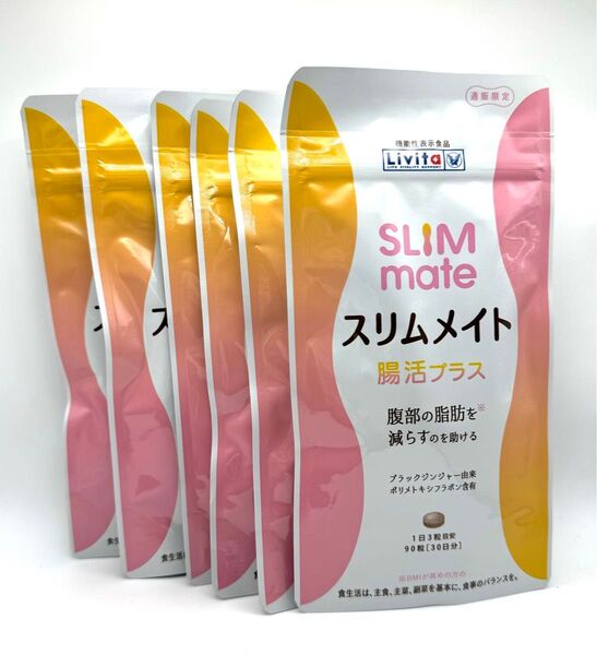 ★【新品未開封】Livita リビタ スリムメイト 腸活プラス 90粒×6袋
