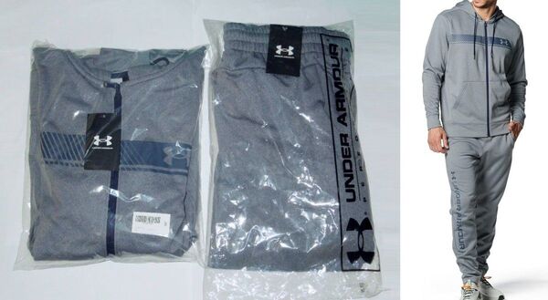 UNDER ARMOUR アンダーアーマー UAアーマーフリース グラフィック フルジップ フーディー&パンツ セット(新品) M