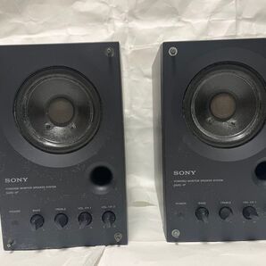 SONY SMS-1P アンプ内蔵 パワードスピーカー プロテクター付属 ペア