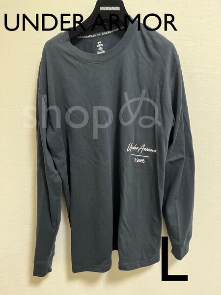 UNDER ARMOR ロンT L ブラック