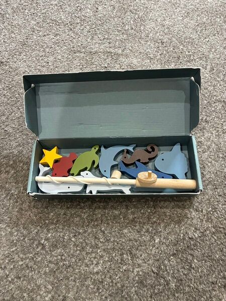 木製 魚釣りおもちゃ