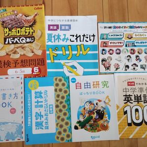 英単語ブック、算数ドリル、計算ドリル、漢字ドリル等 進研ゼミ小学講座 チャレンジタッチ付録