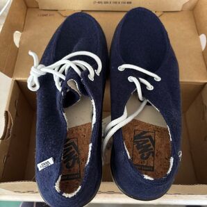 VANS ネイビー デッキシューズ モカシン