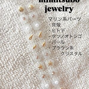 値下げしました!耳つぼジュエリー マリン系パーツ