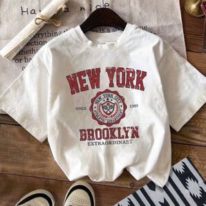 SHEIN 半袖 Tシャツ 半袖Tシャツ ニューヨーク 4L