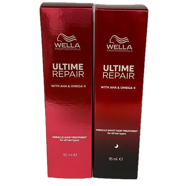 ウエラアルタイムリペア ミラクルヘアトリートメント (ミストタイプ )95ml ×1本&ナイトトリートメント(ミルクタイプ)×1本