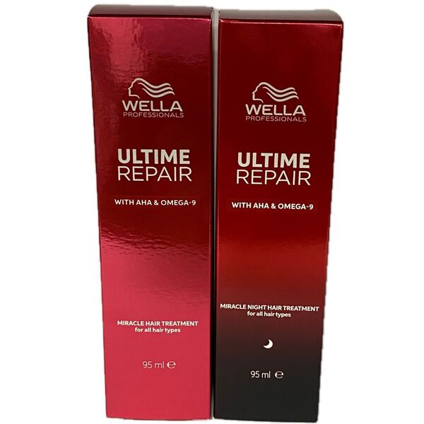 ウエラアルタイムリペア ミラクルヘアトリートメント (ミストタイプ )95ml ×1本&ナイトトリートメント(ミルクタイプ)×1本