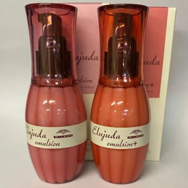 (2本セット)ミルボンエルジューダエマルジョン120ml×1本/エマルジョンプラス120ml×1本