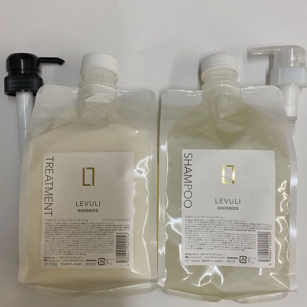 【セット】ハホニコ レブリ シャンプー 1000ml トリートメント 1000g(ポンプ付)