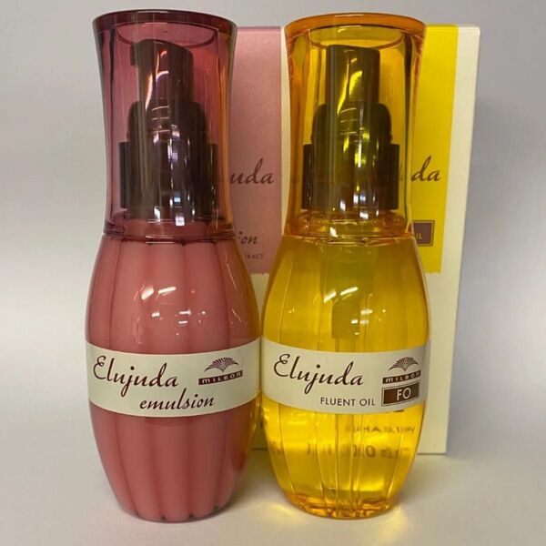 (2本セット)ミルボンエルジューダエマルジョン120ml×1本/FO120ml×1本