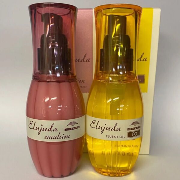 (2本セット)ミルボンエルジューダエマルジョン120ml×1本/FO120ml×1本