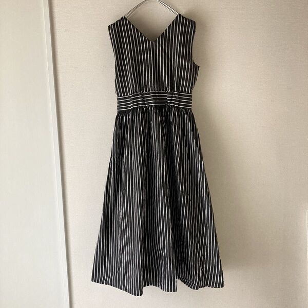 《Rouge Vif》ストライプ柄ノースリーブワンピース
