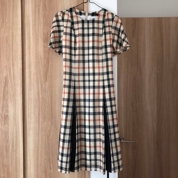 DAKS LONDON ダックス ワンピース 半袖 チェック柄 38 9号