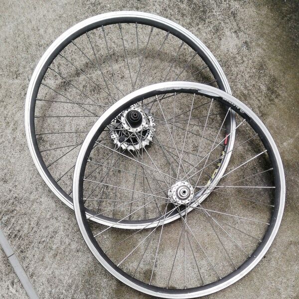 Weinmann 20x1 3/8ホイール 2個セット アルミ シルバー ETRTO 451x16