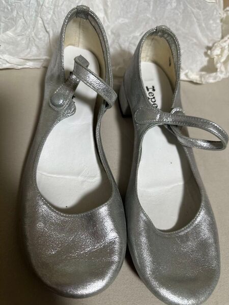 Repetto バレエシューズ シルバー 39