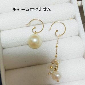 k10 ゴールド ピアス 両耳用 イエローゴールド ほぼ新品 フープ