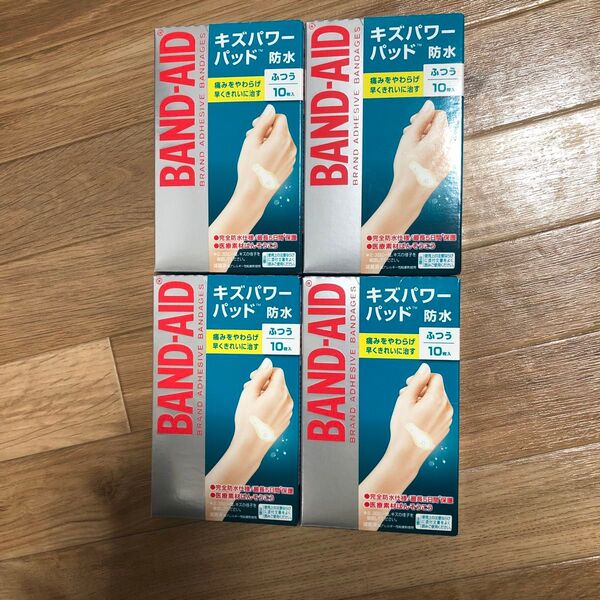 キズパワーパッド バンドエイド ふつう10枚 4セット 救急絆創膏