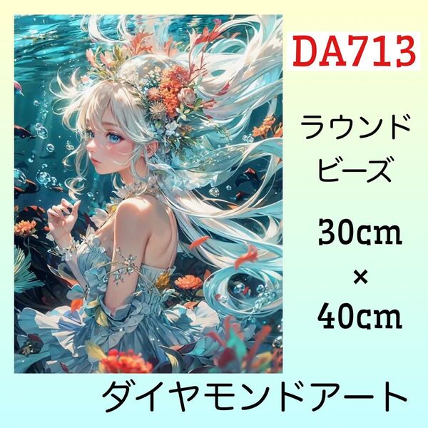 DA713ダイヤモンドアートキット人魚姫