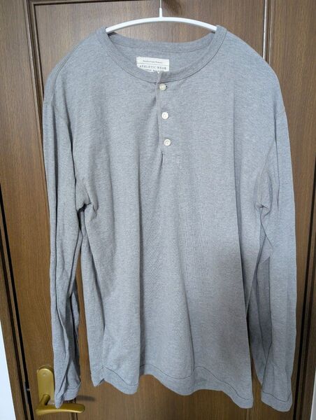 フルカウント ヘンリーネック Tシャツ 長袖 グレー