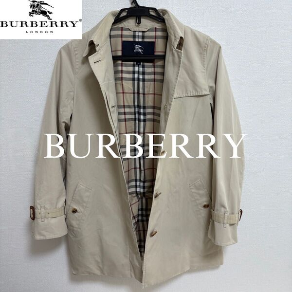 BURBERRY バーバリー ベージュ ショートトレンチコート ノヴァチェック