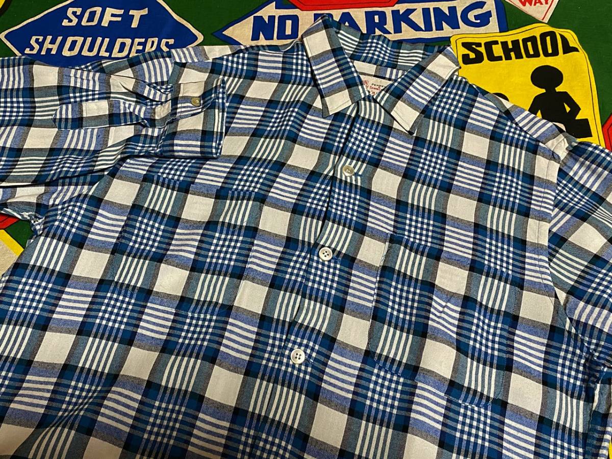 ★好配色のチェックが◎★Made in USA製アメリカ製TOWNCRAFTタウ